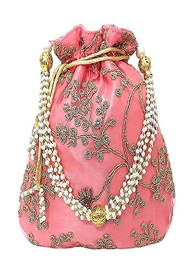 DUCHESS Women's Pink Potli Bag - Image 1